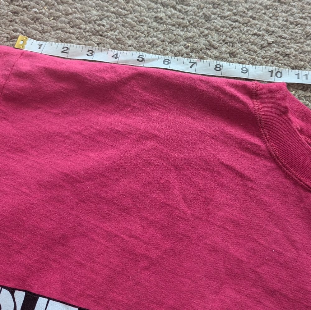 Vintage 90s Disney Goofy Misprint Shirt XL Neon Pink Single Stitch Rare - Picture 7 of 9